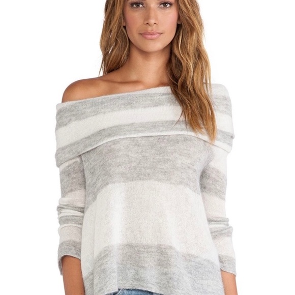 Free People Sweaters - Free People Lulu Rugby Stripe Cowl Sweater
